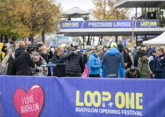 Das Loop One Biathlon Festival am 18. + 19. Oktober im Olympiapark mit insgesamt 65.000 Besucher:innen 