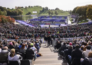 Das Loop One Biathlon Festival am 18. + 19. Oktober im Olympiapark mit insgesamt 65.000 Besucher:innen 